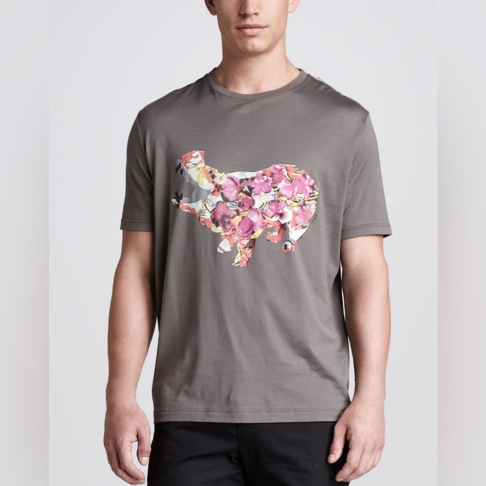 Lanvin Graphic Hippo T-Shirt